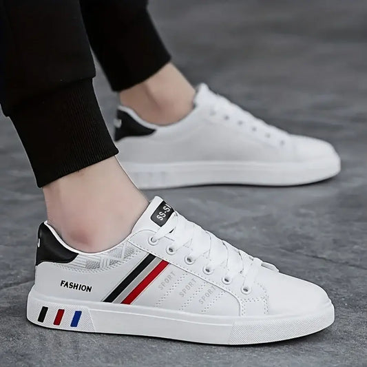 White Sneakers, Perfect for Skateboarding, worn with casual outfit for everyday comfort