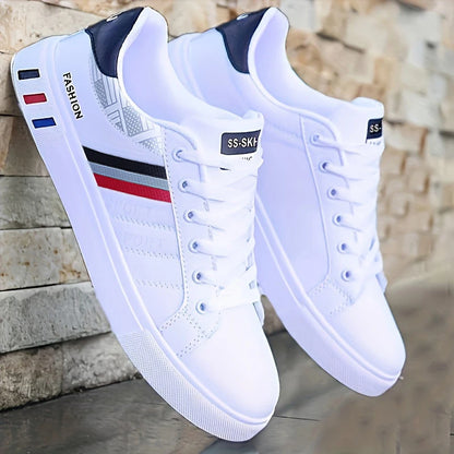 White Sneakers, Perfect for Skateboarding,