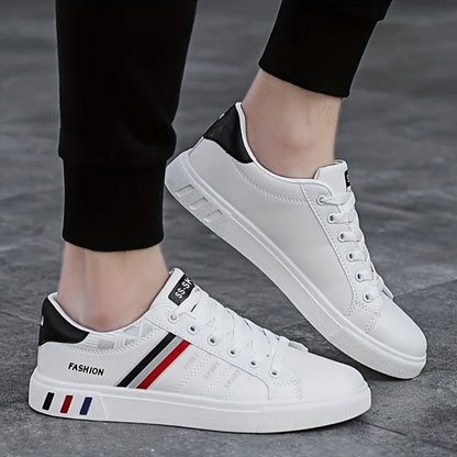 White Sneakers, Perfect for Skateboarding,